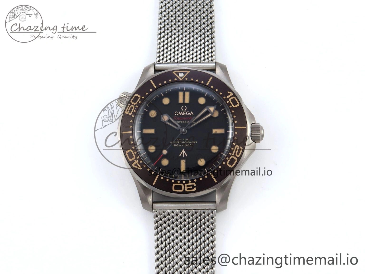Efficient Seamaster 300 “No Time to Die” Limited Edition VSF 1:1 Best Edition on SS Mesh Bracelet A8806(Free Nato) V 7679
