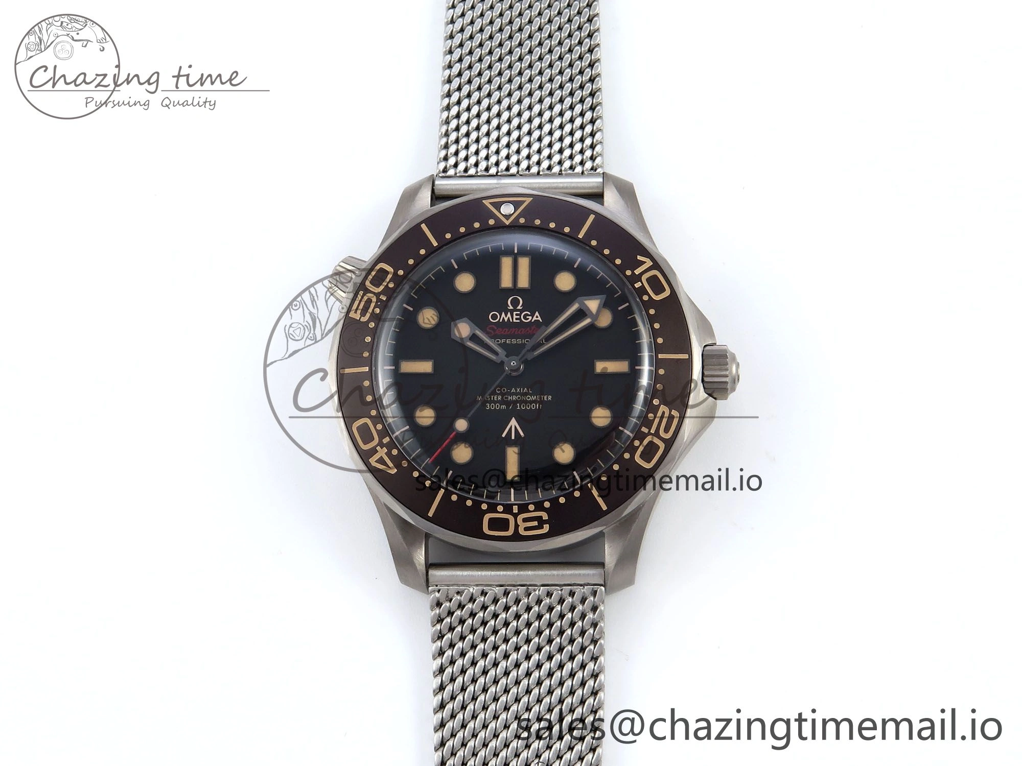 Efficient Seamaster 300 “No Time to Die” Limited Edition VSF 1:1 Best Edition on SS Mesh Bracelet A8806(Free Nato) V 7679