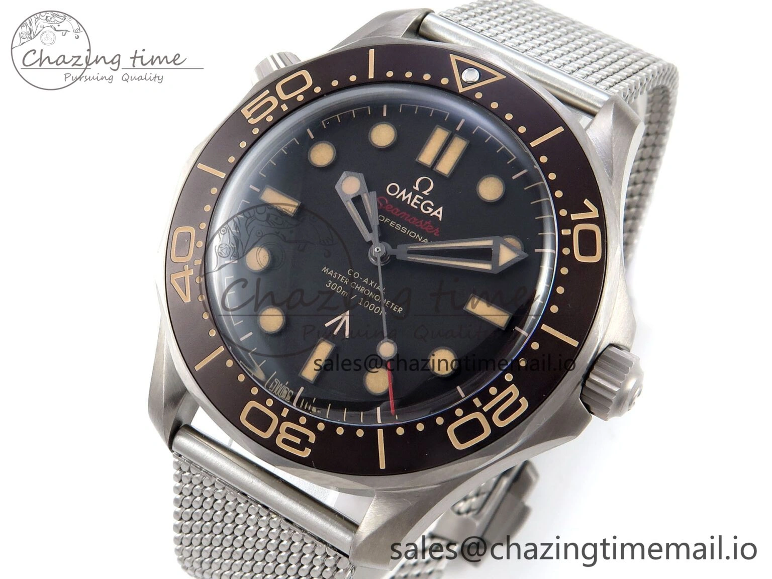 Efficient Seamaster 300 “No Time to Die” Limited Edition VSF 1:1 Best Edition on SS Mesh Bracelet A8806(Free Nato) V 7679