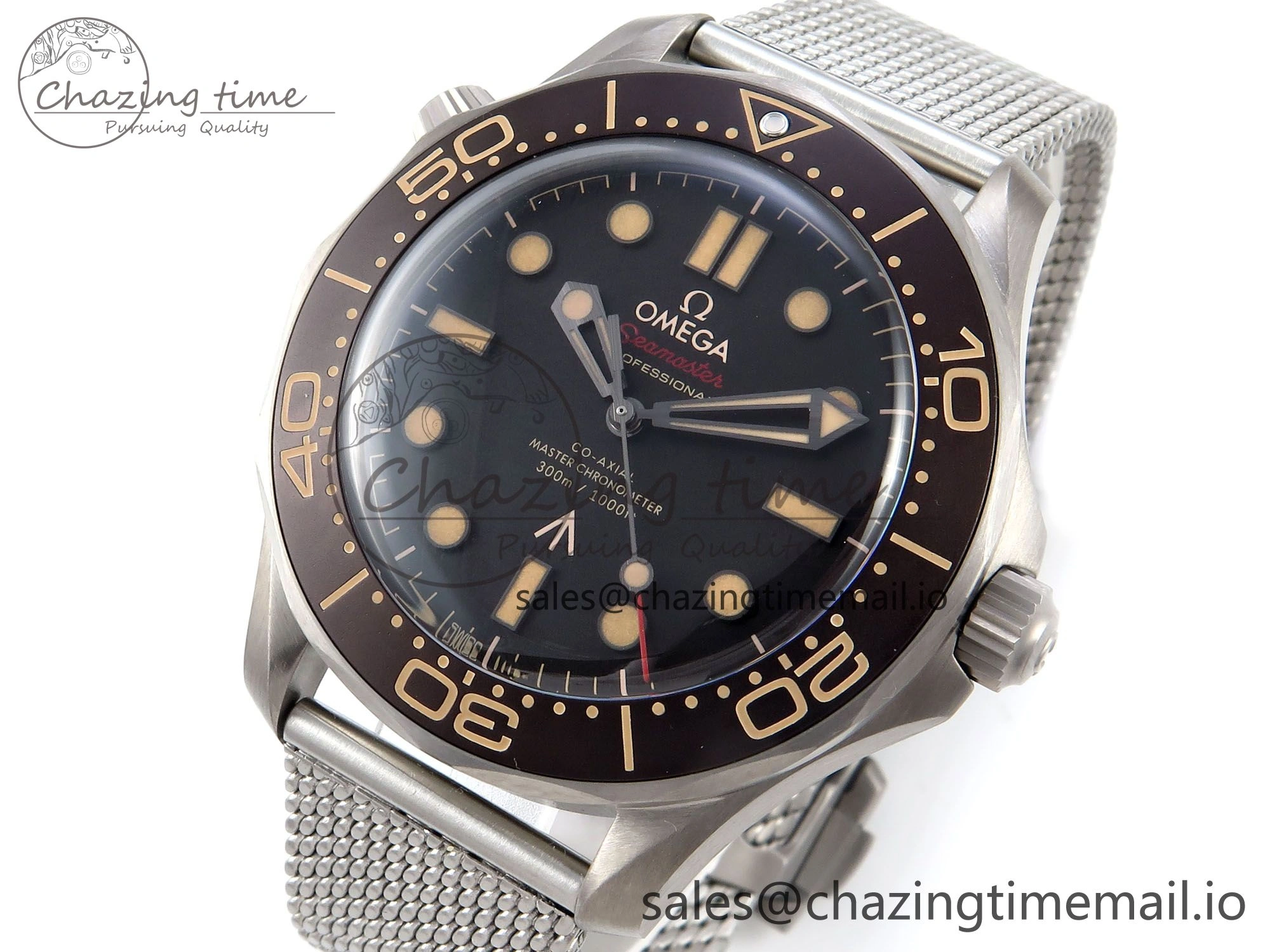 Efficient Seamaster 300 “No Time to Die” Limited Edition VSF 1:1 Best Edition on SS Mesh Bracelet A8806(Free Nato) V 7679