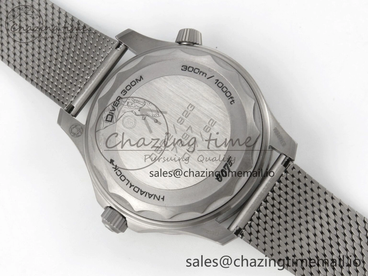 Seamaster 300 “No Time to Die” V6 Titanium VSF 1:1 Best Edition On Titanium Mesh Bracelet A8806 (Free Nato) Resilient 7656