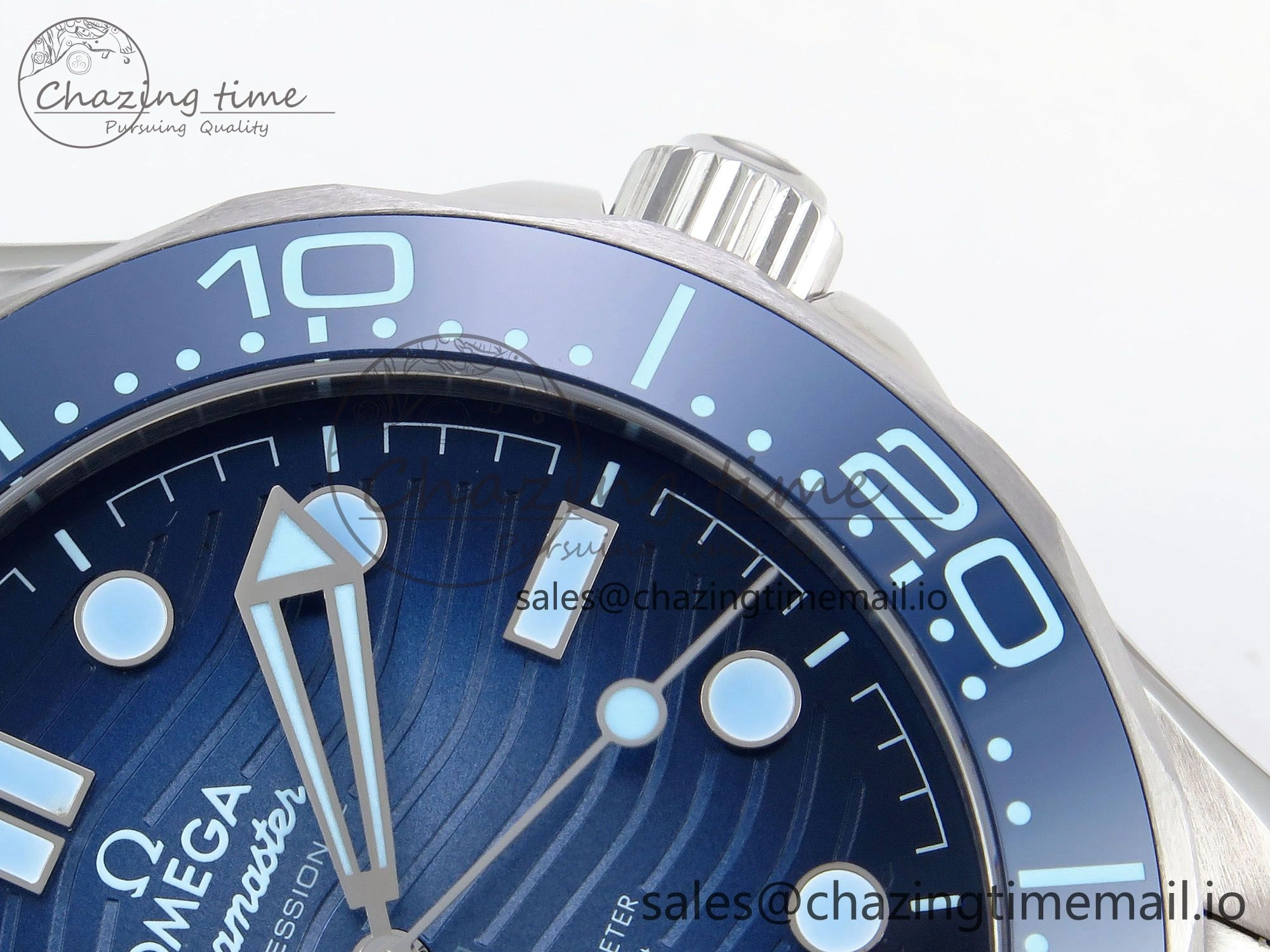 Seamaster 300 VSF 1:1 Best Edition Summer Blue Dial on SS Bracelet A Practical 7717