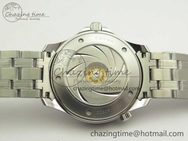 Seamaster 300M 007 50th SS MKS V3 1:1 Best Edition Black 007 Dial Ceramic Bezel on SS Bracelet A Practical 7982