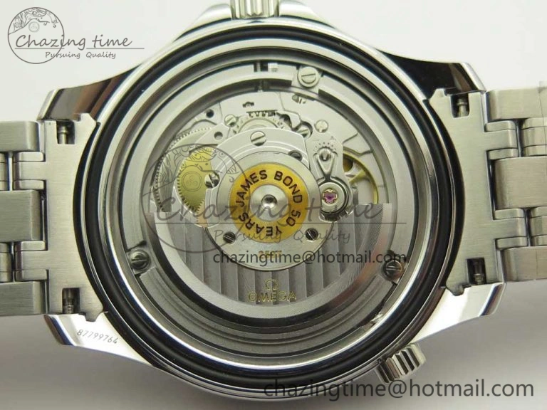 Seamaster 300M 007 50th SS MKS V3 1:1 Best Edition Black 007 Dial Ceramic Bezel on SS Bracelet A Practical 7982