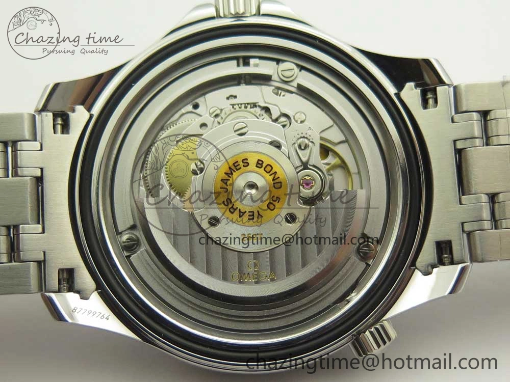 Seamaster 300M 007 50th SS MKS V3 1:1 Best Edition Black 007 Dial Ceramic Bezel on SS Bracelet A Practical 7982