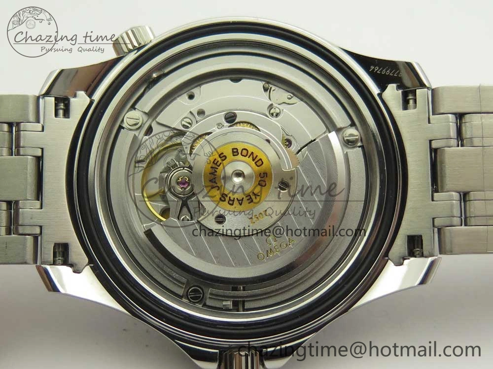 Seamaster 300M 007 50th SS MKS V3 1:1 Best Edition Black 007 Dial Ceramic Bezel on SS Bracelet A Practical 7982