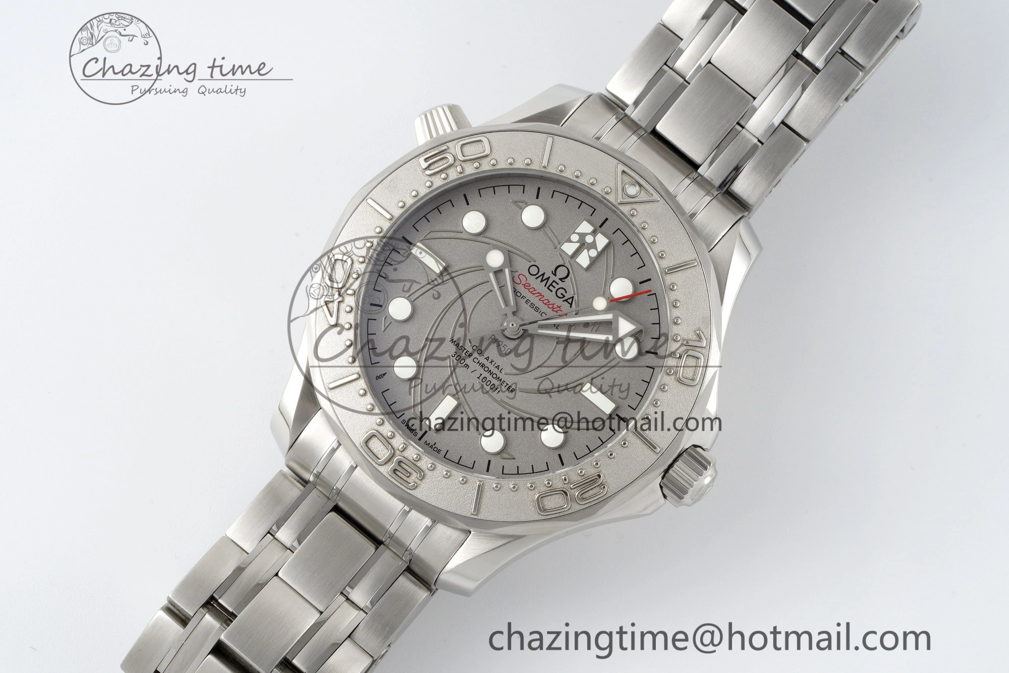 Seamaster 300M 007 Platinum VSF 1:1 Best Edition Gray Dial on SS Bracelet A Cozy 7826