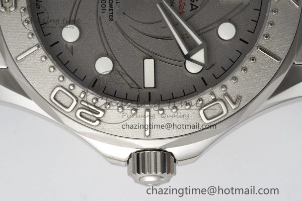 Seamaster 300M 007 Platinum VSF 1:1 Best Edition Gray Dial on SS Bracelet A Cozy 7826