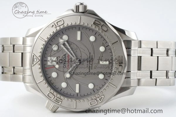 Seamaster 300M 007 Platinum VSF 1:1 Best Edition Gray Dial on SS Bracelet A Cozy 7826