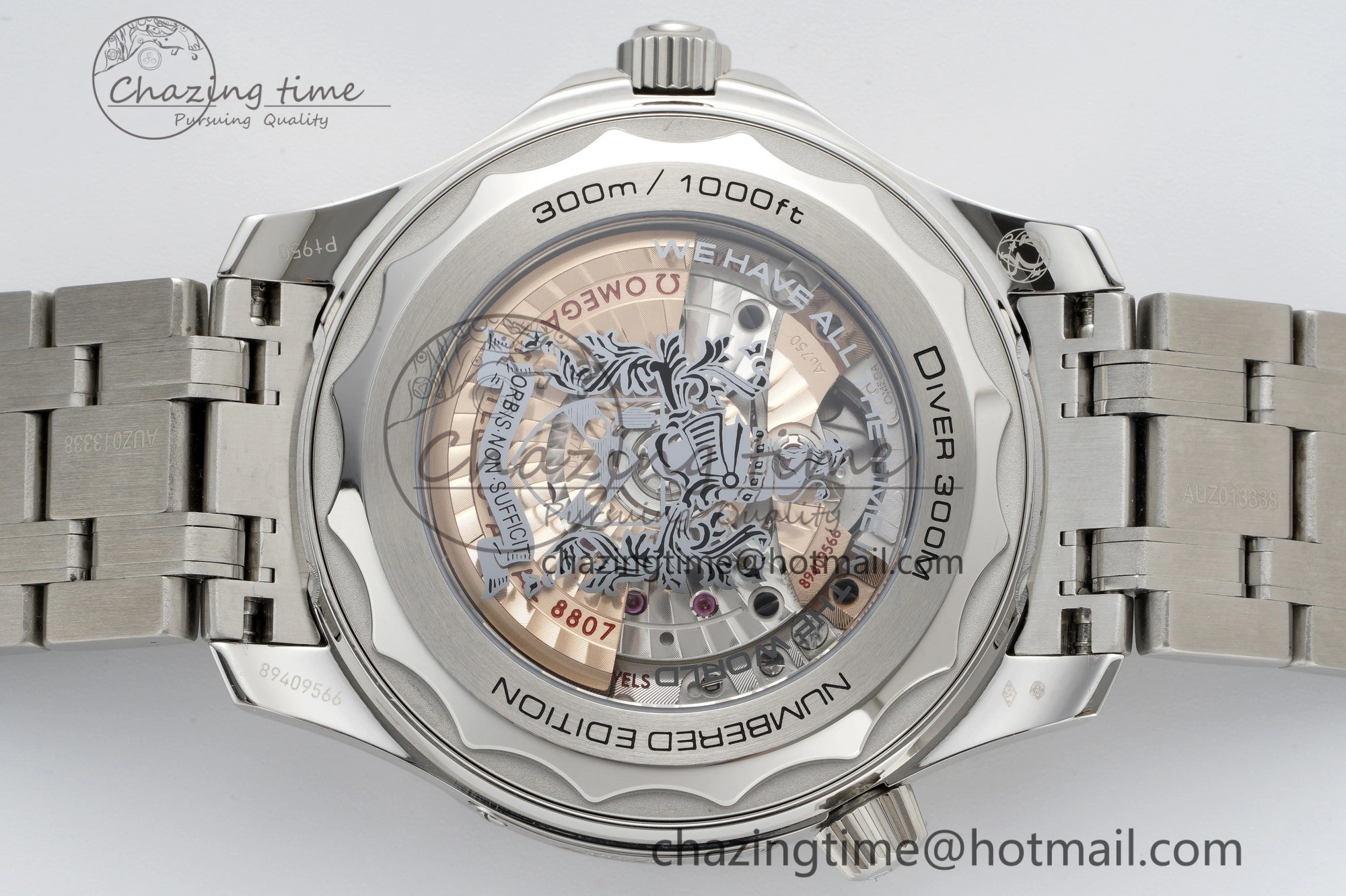 Seamaster 300M 007 Platinum VSF 1:1 Best Edition Gray Dial on SS Bracelet A Cozy 7826