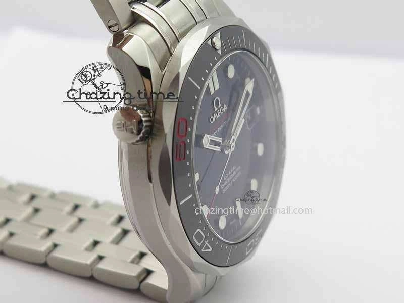 Seamaster 300M 007 SS MK 1:1 Best Edition Black 007 Dial Ceramic Bezel On SS Bracelet A Affordable 8178