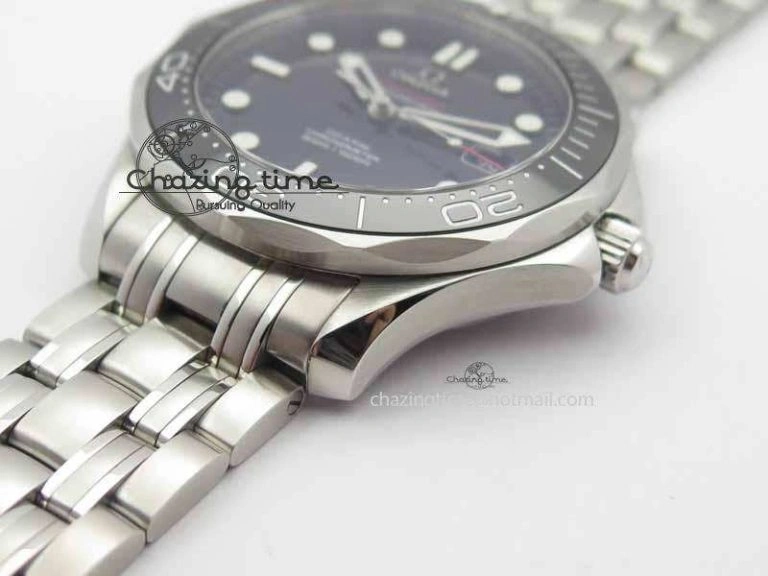 Seamaster 300M 007 SS MK 1:1 Best Edition Black 007 Dial Ceramic Bezel On SS Bracelet A Affordable 8178