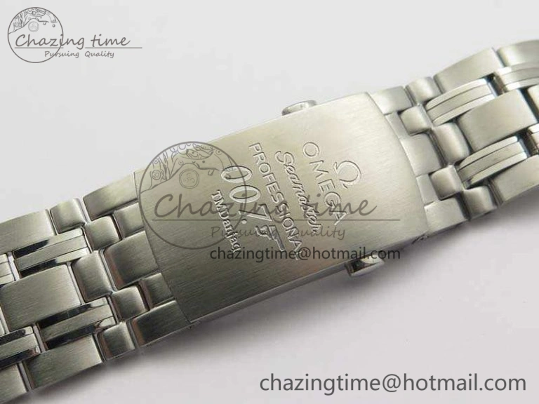 Seamaster 300M 007 SS URF 1:1 Best Edition White Dial Ceramic Bezel On Nylon Strap A2507(Free SS Bracelet) Functional 8118
