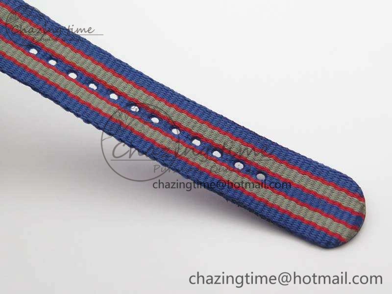 Tailored Seamaster 300M 007 YG URF 1:1 Best Edition White Dial Ceramic Bezel On Nylon Strap A 8115