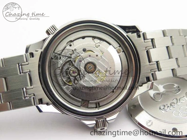 Practical Seamaster 300M 2016 Olympic SS OMF 1:1 Best Edition Black Dial Ceramic Bezel On SS Bracelet A 8149