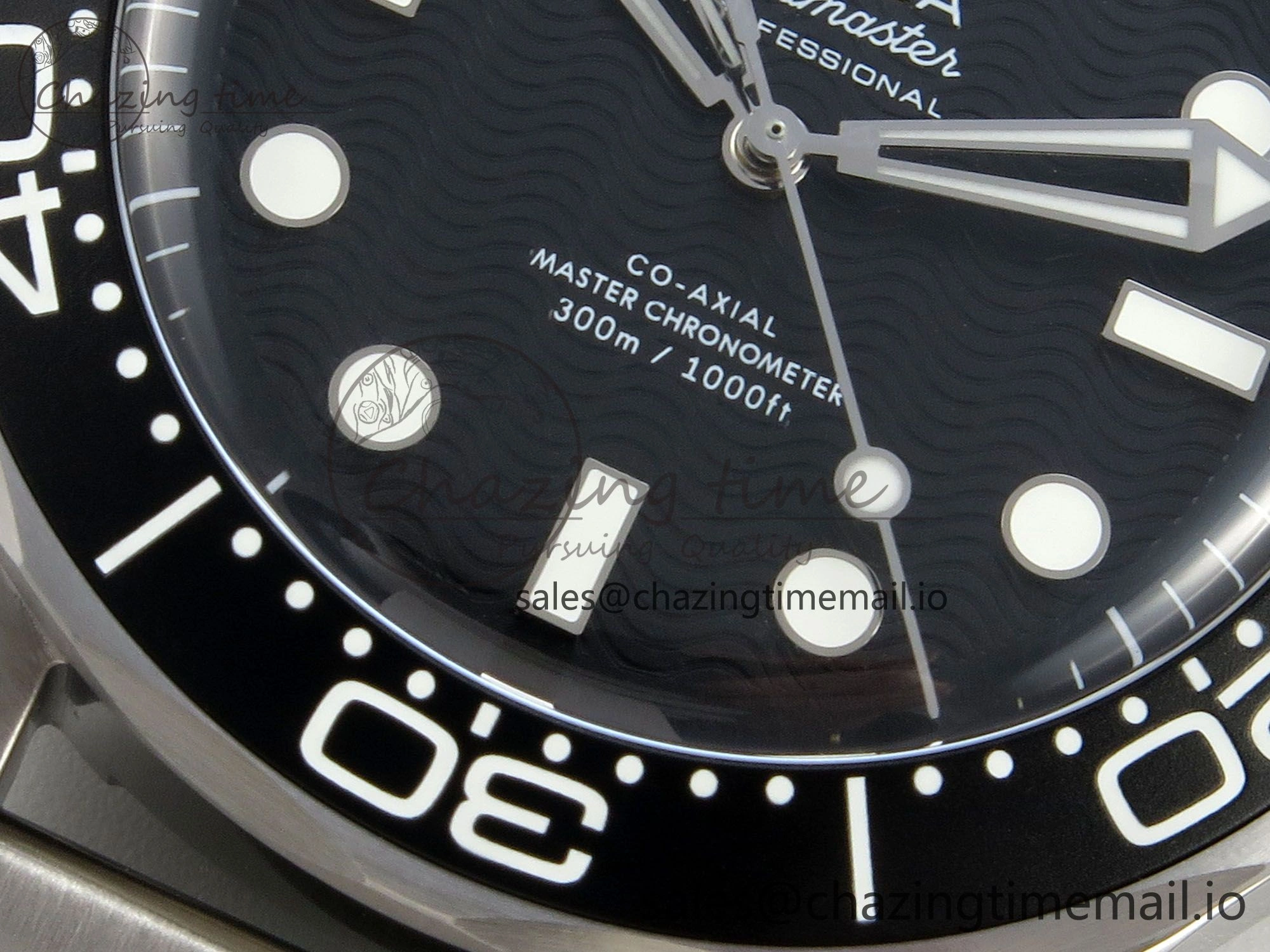 FreshLook Seamaster 300M 42mm SS VSF Best Edition Black Dial On Mesh Bracelet A 7658