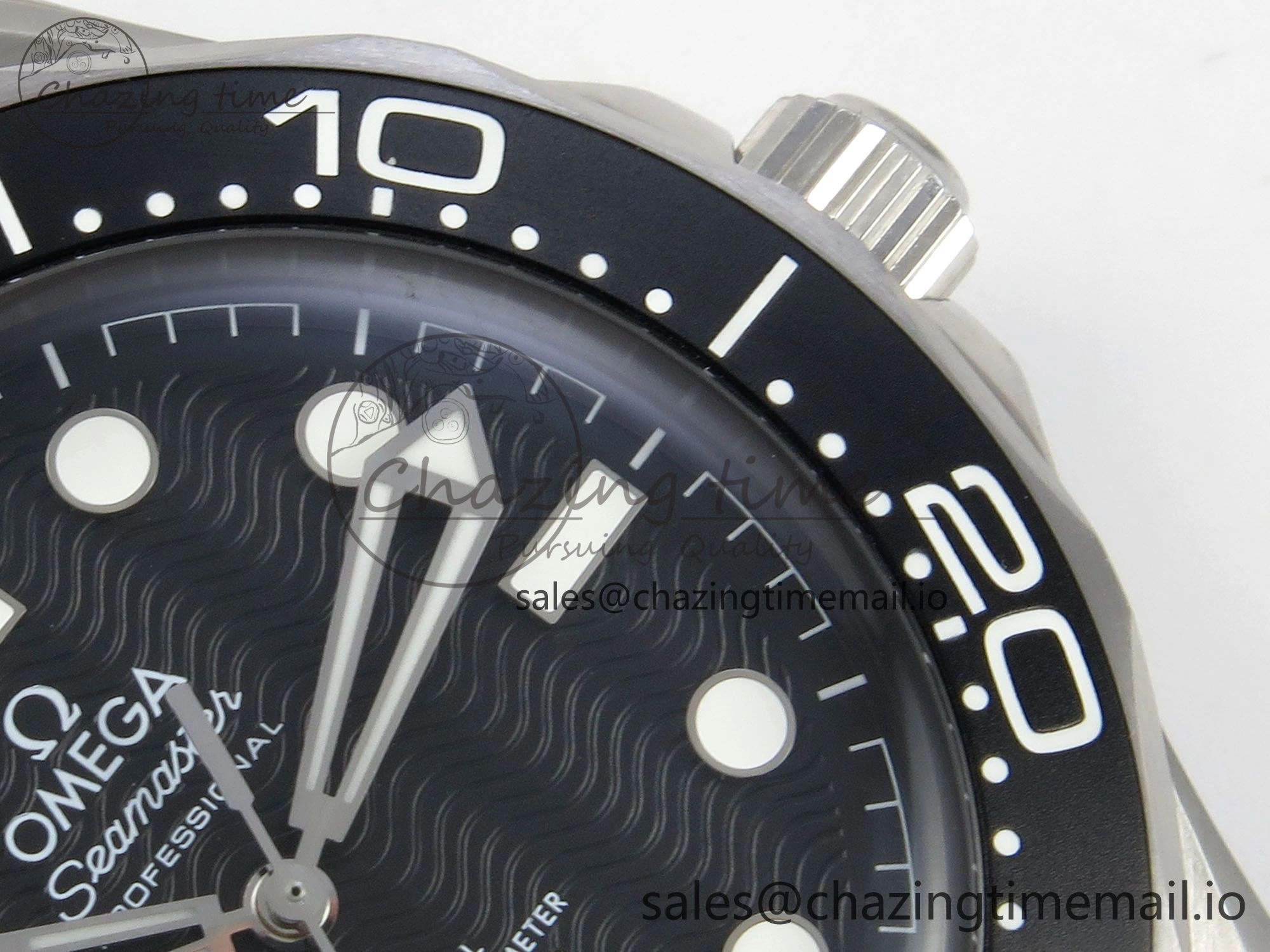 FreshLook Seamaster 300M 42mm SS VSF Best Edition Black Dial On Mesh Bracelet A 7658
