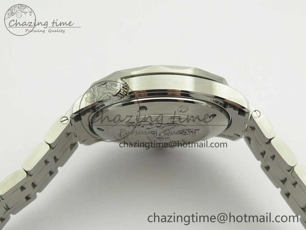 HighQuality Seamaster 300M Chronometer SS Black OMF 1:1 Best Edition on SS Bracelet A2824 (Black Balance Wheel) V 7954