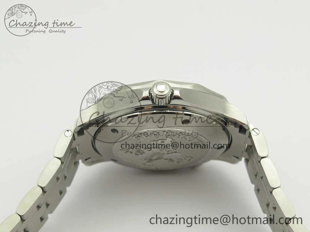 HighQuality Seamaster 300M Chronometer SS Black OMF 1:1 Best Edition on SS Bracelet A2824 (Black Balance Wheel) V 7954