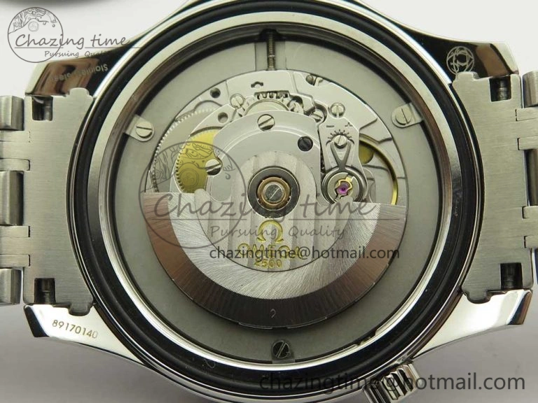 HighQuality Seamaster 300M Chronometer SS Black OMF 1:1 Best Edition on SS Bracelet A2824 (Black Balance Wheel) V 7954