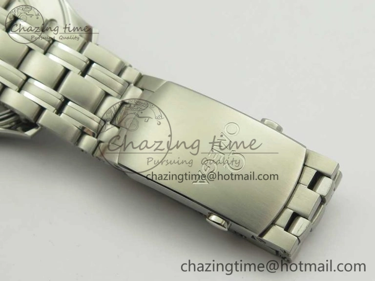 HighQuality Seamaster 300M Chronometer SS Black OMF 1:1 Best Edition on SS Bracelet A2824 (Black Balance Wheel) V 7954
