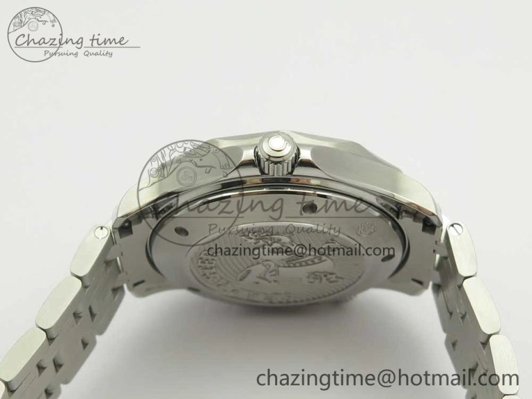 Seamaster 300M Chronometer SS Blue OMF 1:1 Best Edition on SS Bracelet A2824 (Black Balance Wheel) V Functional 7953