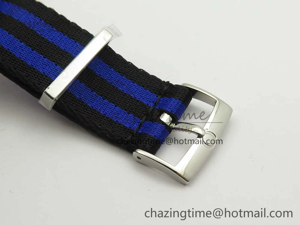 Seamaster 300M Chronometer SS Blue OMF 1:1 Best Edition on SS Bracelet A2824 (Black Balance Wheel) V Functional 7953