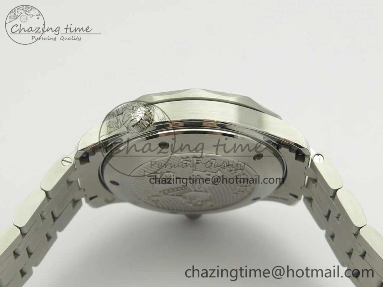 Seamaster 300M Chronometer SS Blue OMF 1:1 Best Edition on SS Bracelet A2824 (Black Balance Wheel) V Functional 7953