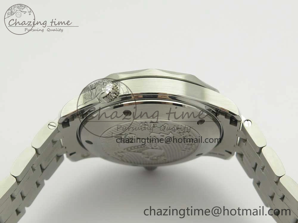 Seamaster 300M Chronometer SS Blue OMF 1:1 Best Edition on SS Bracelet A2824 (Black Balance Wheel) V Functional 7953