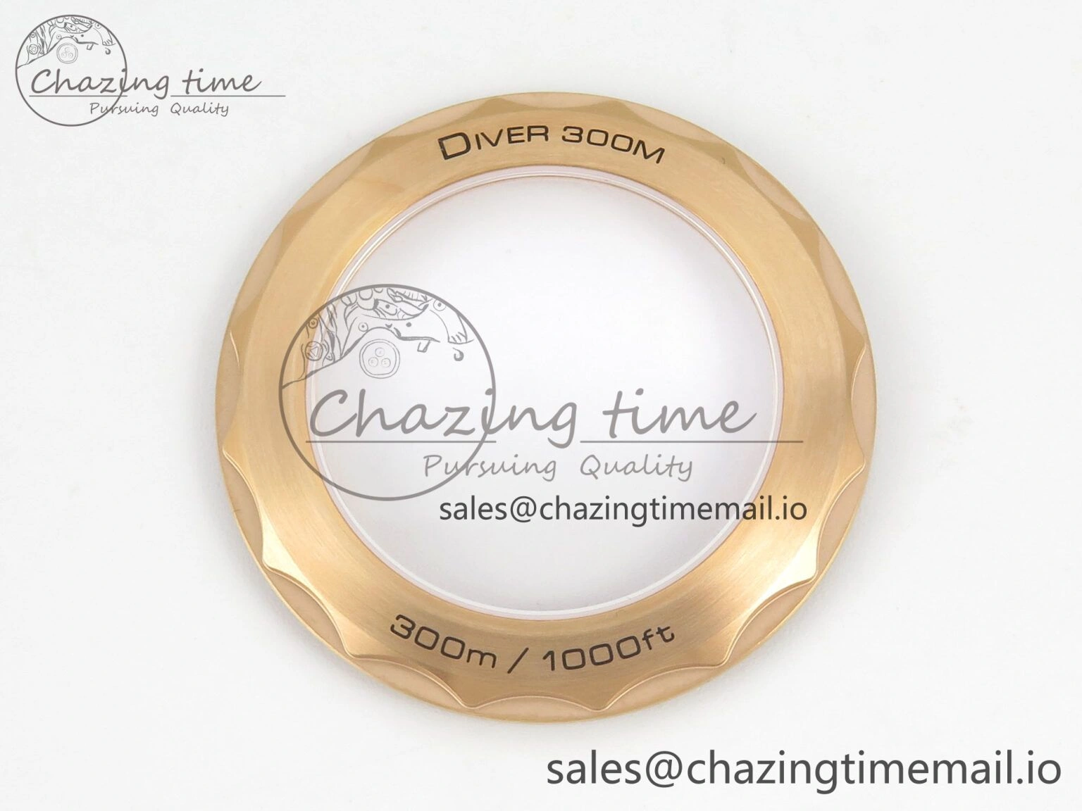 TravelReady Seamaster 300M Diver Rose Gold VSF 1:1 Best Edition Black Dial on Mesh Bracelet A 7662