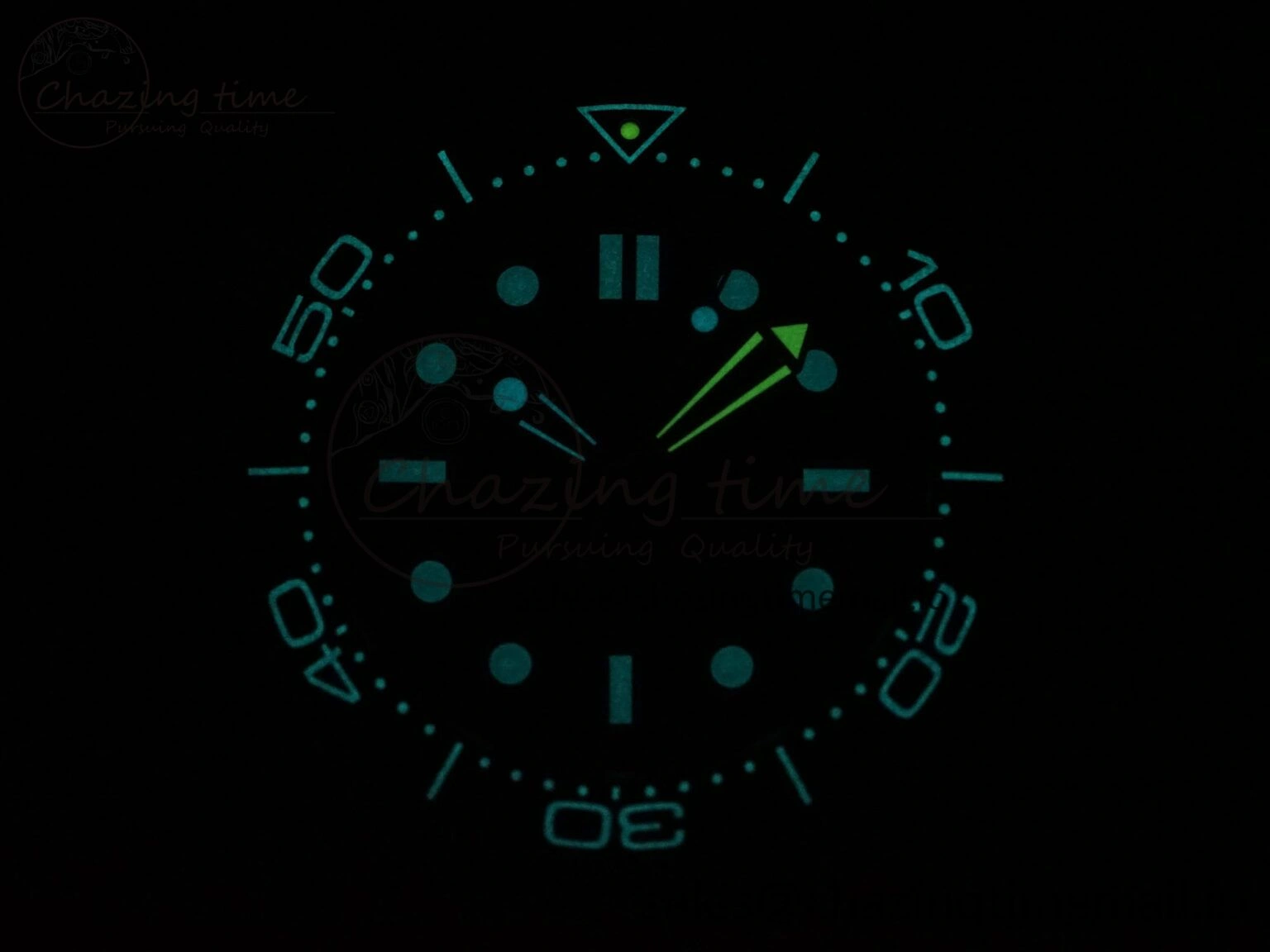 Seamaster 300M Diver Titanium Bronze Gold VSF 1:1 Best Edition Green Dial on Titanium Mesh Bracelet A BestValue 7660