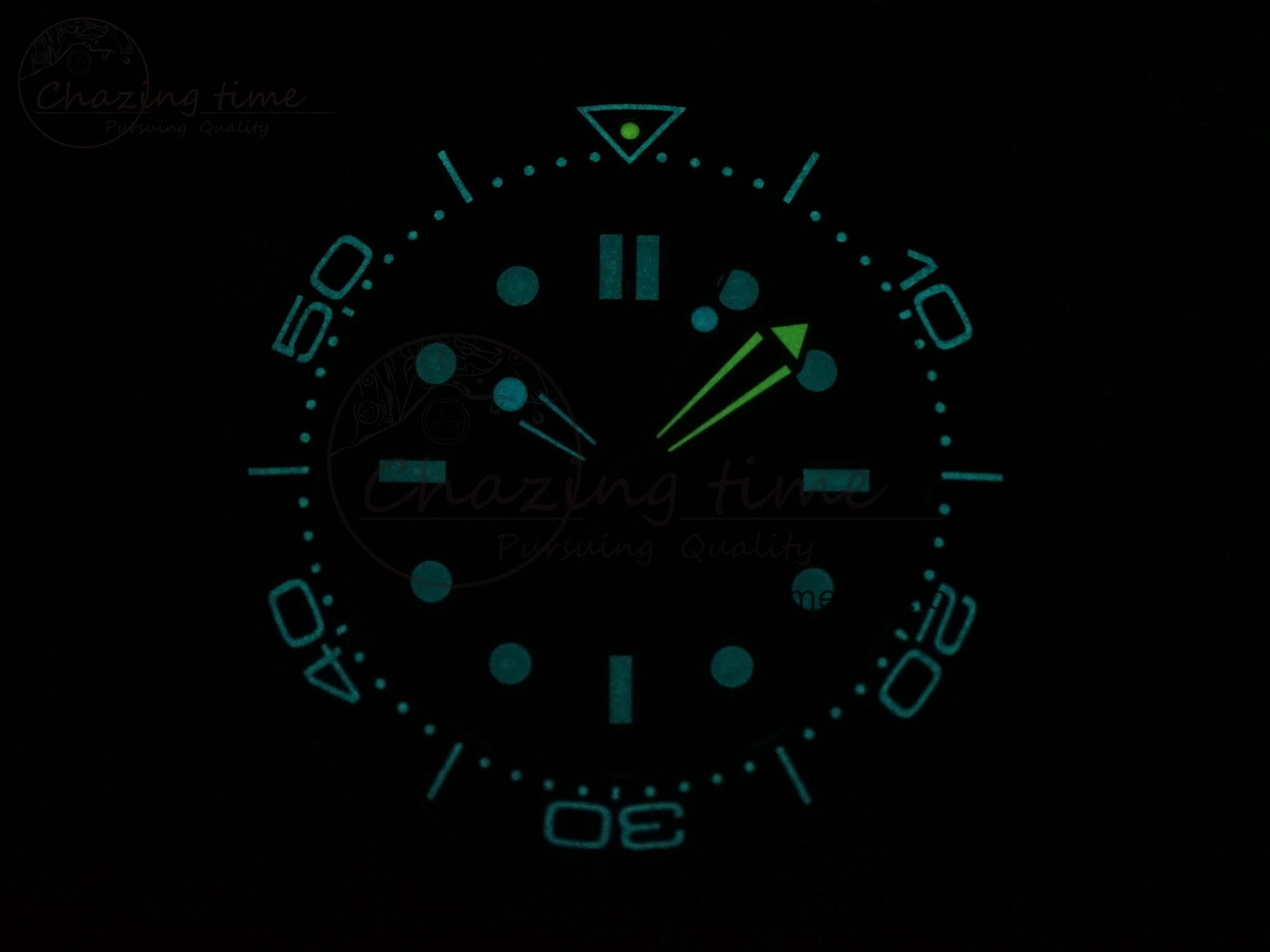 Seamaster 300M Diver Titanium Bronze Gold VSF 1:1 Best Edition Green Dial on Titanium Mesh Bracelet A BestValue 7660