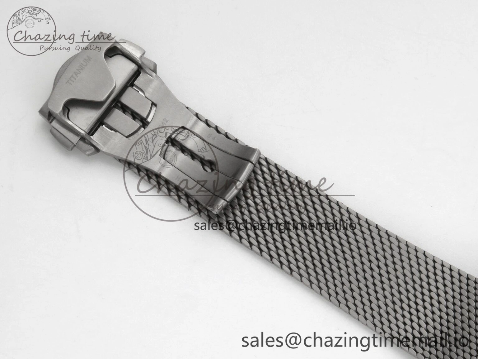 Seamaster 300M Diver Titanium Bronze Gold VSF 1:1 Best Edition Green Dial on Titanium Mesh Bracelet A BestValue 7660