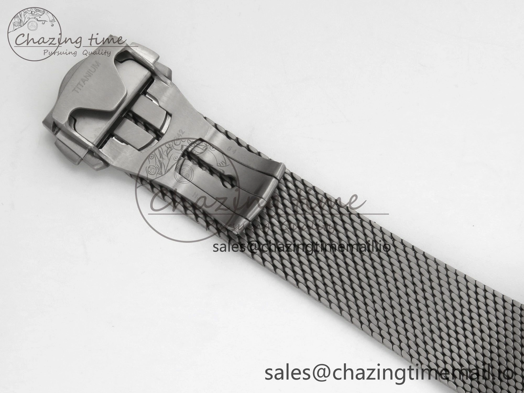 Seamaster 300M Diver Titanium Bronze Gold VSF 1:1 Best Edition Green Dial on Titanium Mesh Bracelet A BestValue 7660