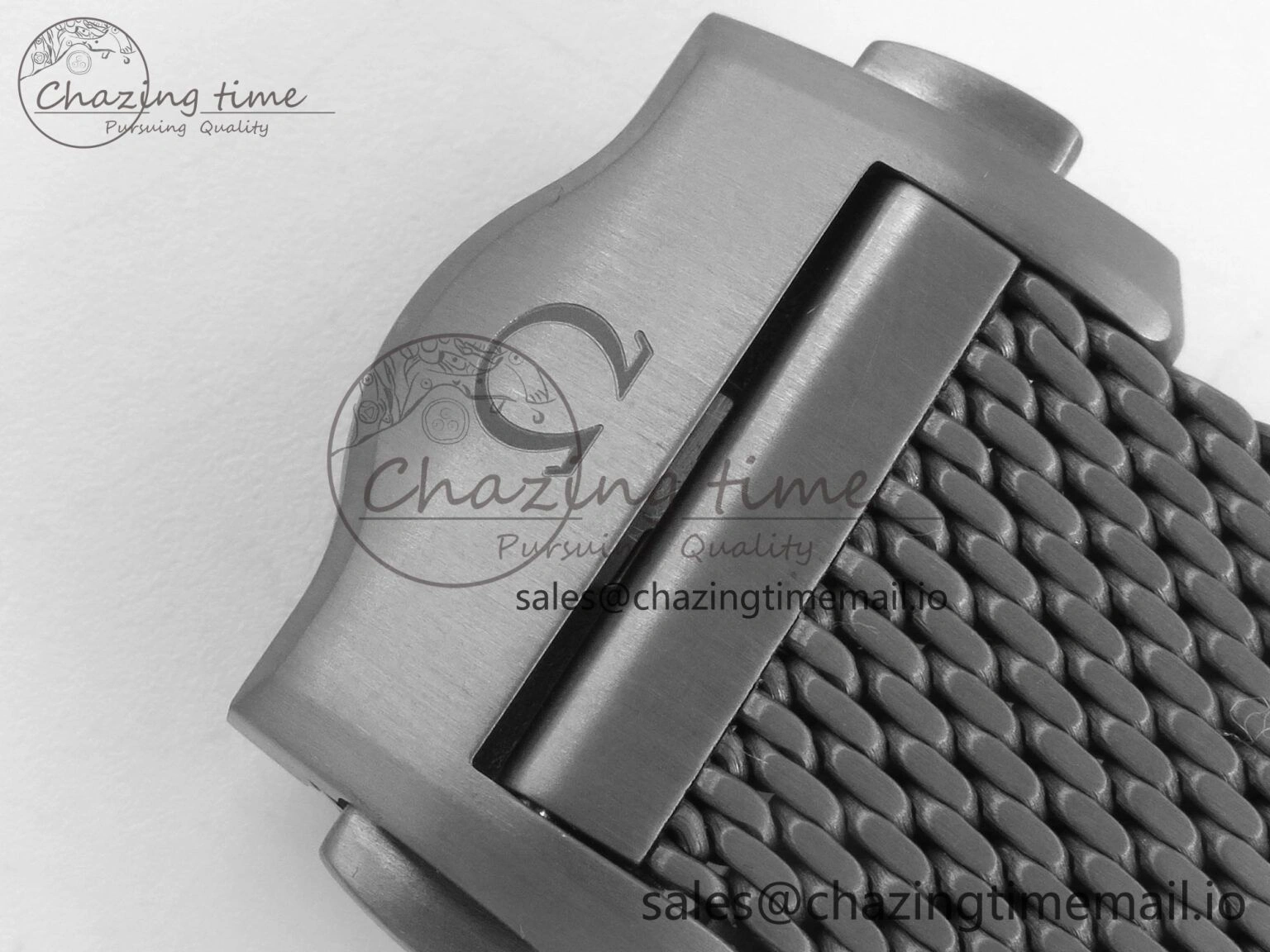Seamaster 300M Diver Titanium Bronze Gold VSF 1:1 Best Edition Green Dial on Titanium Mesh Bracelet A BestValue 7660