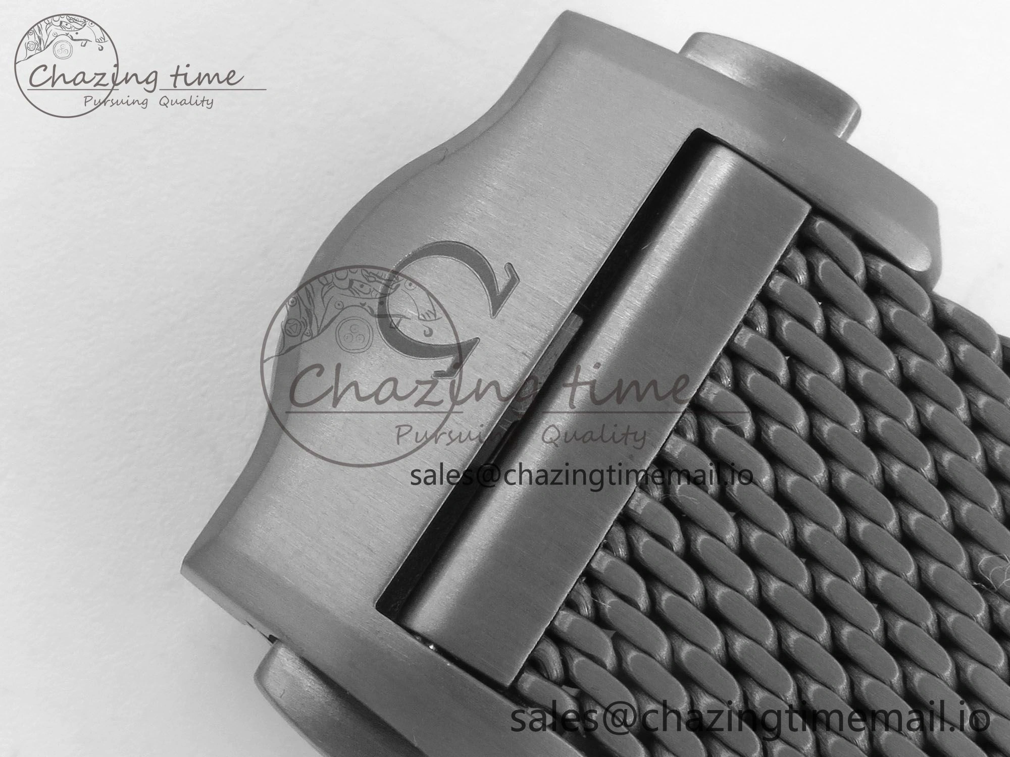 Seamaster 300M Diver Titanium Bronze Gold VSF 1:1 Best Edition Green Dial on Titanium Mesh Bracelet A BestValue 7660