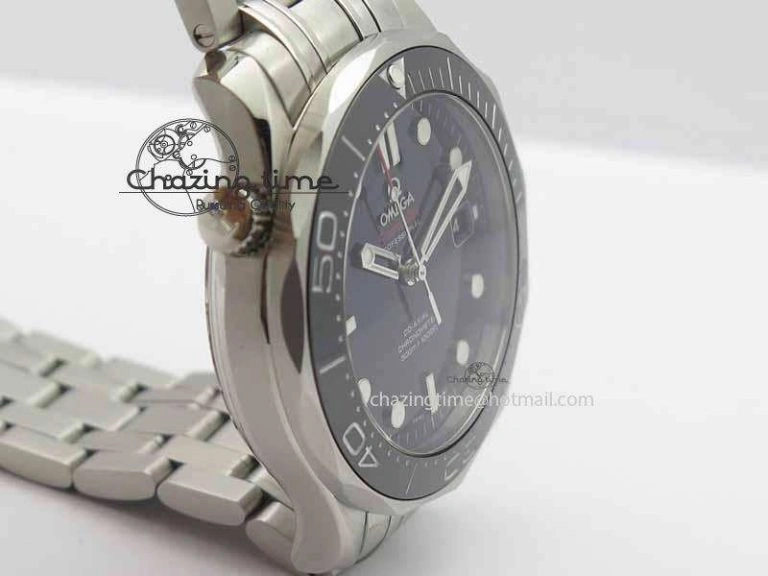 Seamaster 300M SS MK 1:1 Best Edition Black Dial Ceramic Bezel On SS Bracelet A HighQuality 8177