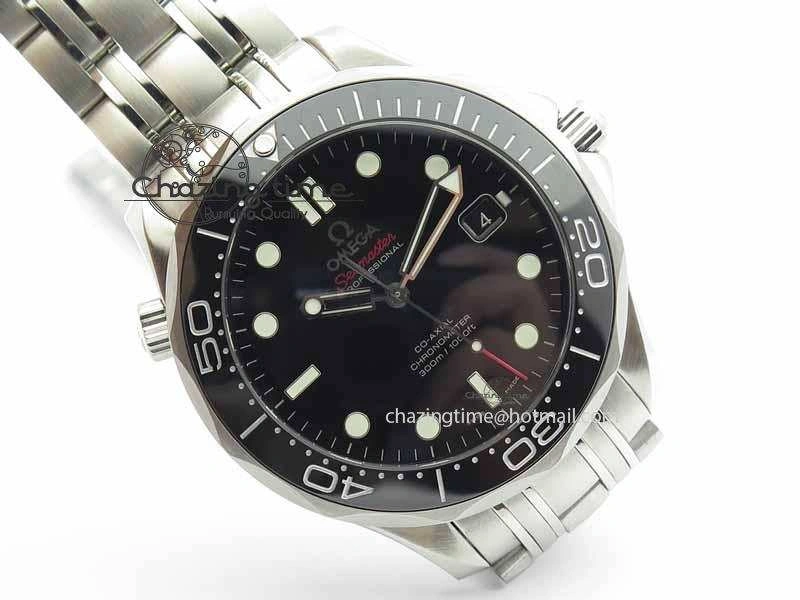 Seamaster 300M SS MK 1:1 Best Edition Black Dial Ceramic Bezel On SS Bracelet A HighQuality 8177