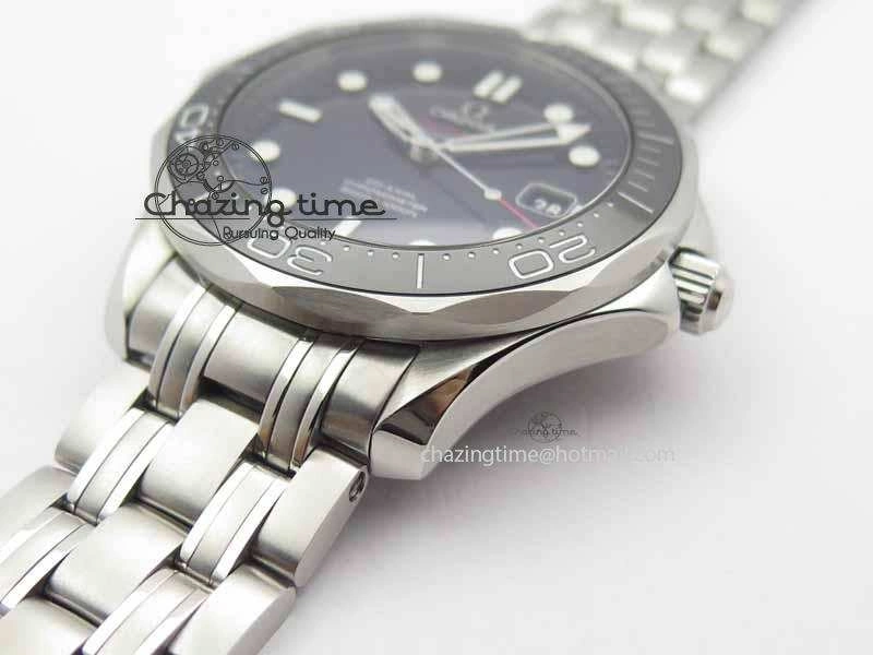 Seamaster 300M SS MK 1:1 Best Edition Black Dial Ceramic Bezel On SS Bracelet A HighQuality 8177