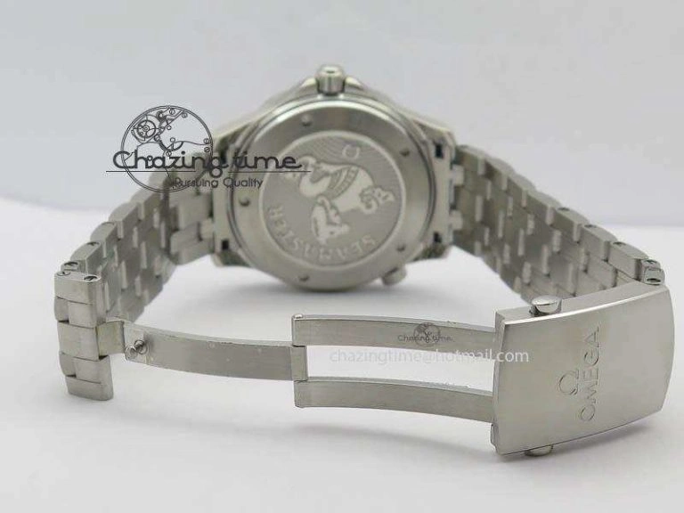 Seamaster 300M SS MK 1:1 Best Edition Blue Dial Blue Ceramic Bezel On SS Bracelet A Elegant 8175
