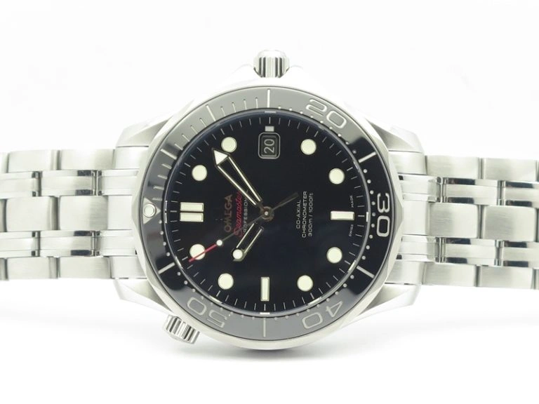 Premium Seamaster 300M SS MKF 1:1 Best Edition Black Dial Black Ceramic Bezel On SS Bracelet A2824 V 8069