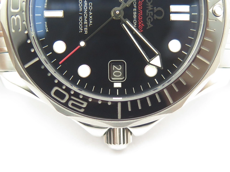 Premium Seamaster 300M SS MKF 1:1 Best Edition Black Dial Black Ceramic Bezel On SS Bracelet A2824 V 8069