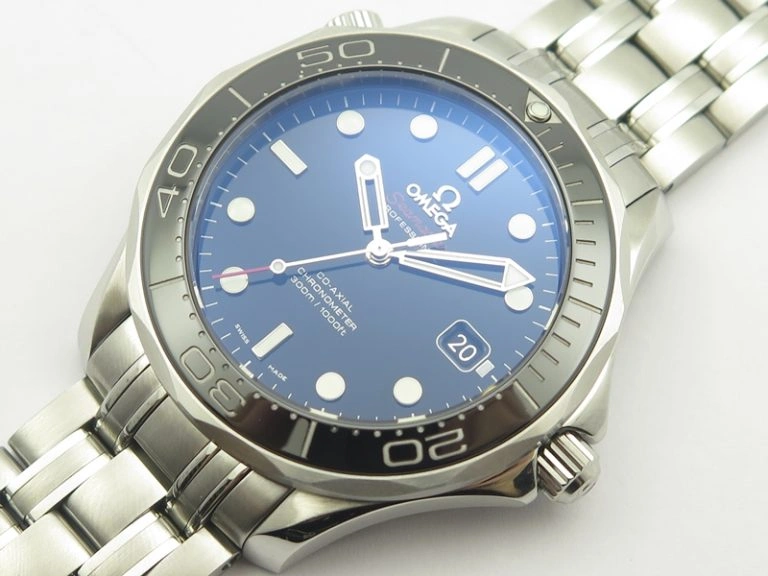 Premium Seamaster 300M SS MKF 1:1 Best Edition Black Dial Black Ceramic Bezel On SS Bracelet A2824 V 8069