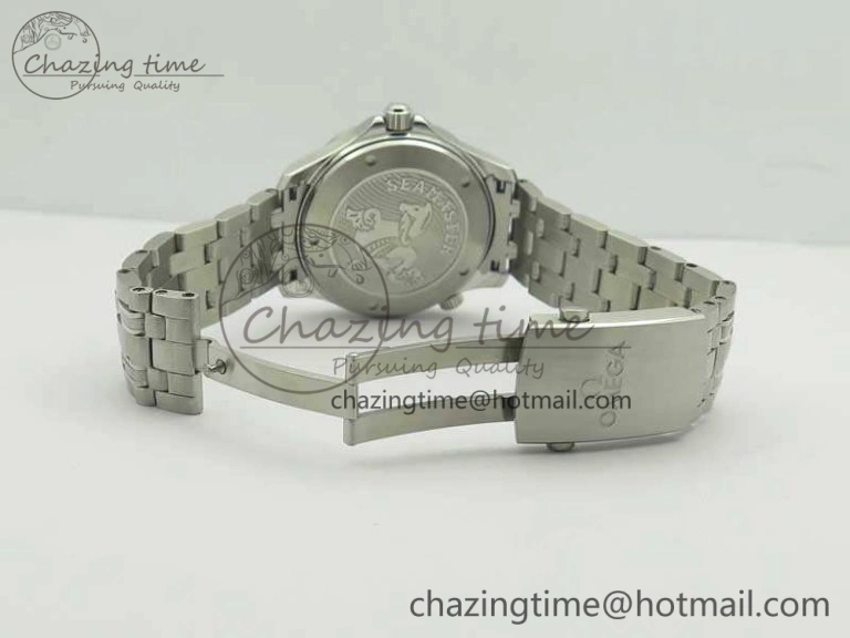 Premium Seamaster 300M SS MKF 1:1 Best Edition Black Dial Black Ceramic Bezel On SS Bracelet A2824 V 8069