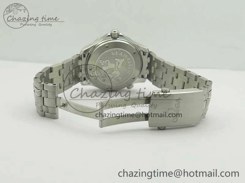 Premium Seamaster 300M SS MKF 1:1 Best Edition Black Dial Black Ceramic Bezel On SS Bracelet A2824 V 8069