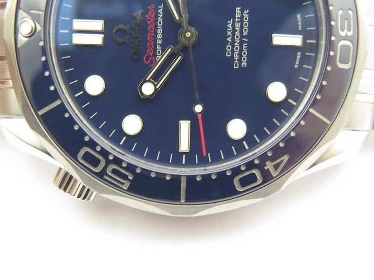 Bright Seamaster 300M SS MKF 1:1 Best Edition Blue Dial Blue Ceramic Bezel On SS Bracelet A2824 V 8061