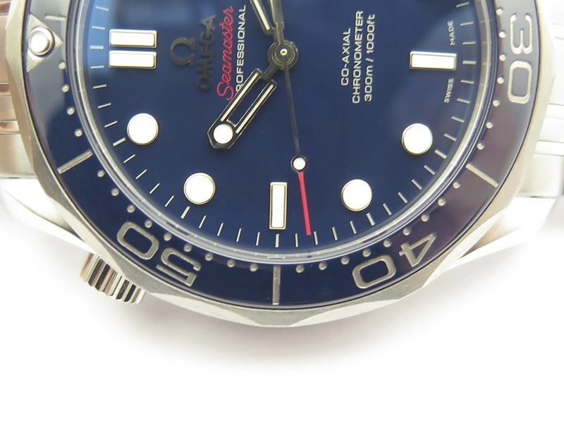 Bright Seamaster 300M SS MKF 1:1 Best Edition Blue Dial Blue Ceramic Bezel On SS Bracelet A2824 V 8061