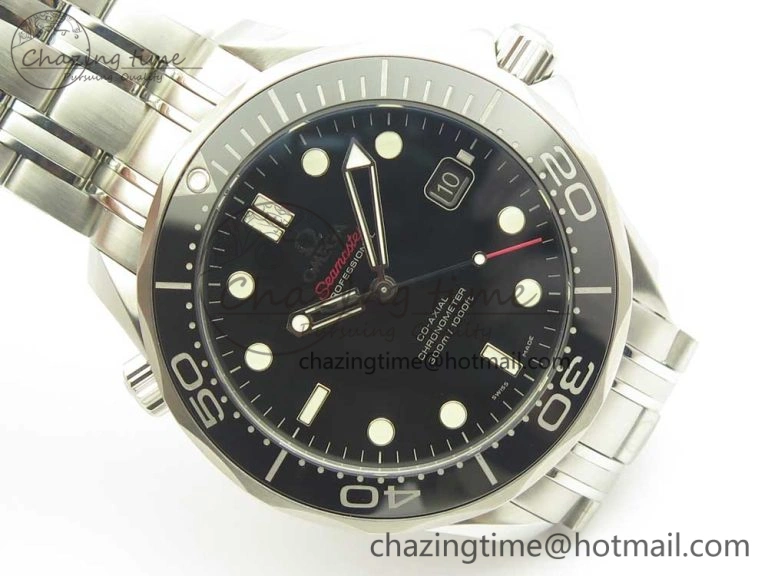 Seamaster 300M SS MKS V3 1:1 Best Edition Black Dial Black Ceramic Bezel on SS Bracelet A UrbanChic 7981