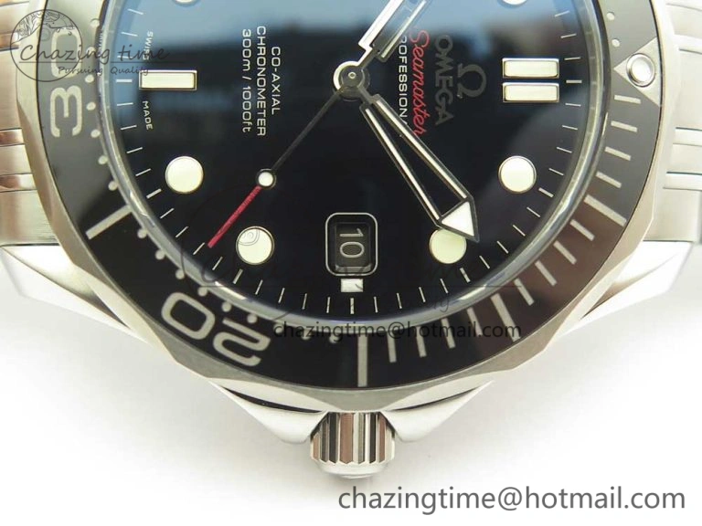 Seamaster 300M SS MKS V3 1:1 Best Edition Black Dial Black Ceramic Bezel on SS Bracelet A UrbanChic 7981