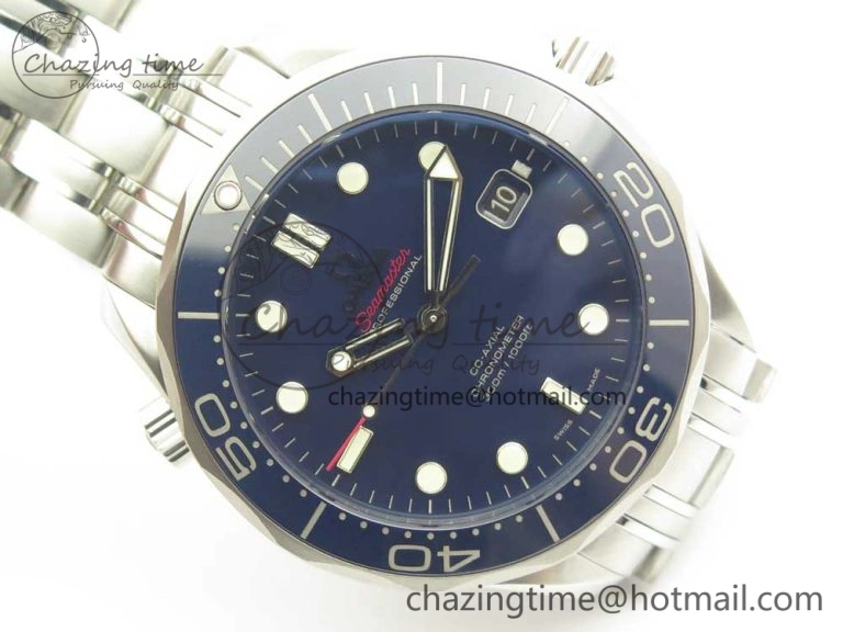 Seamaster 300M SS MKS V3 1:1 Best Edition Blue Dial Blue Ceramic Bezel on SS Bracelet A MultiPurpose 7979